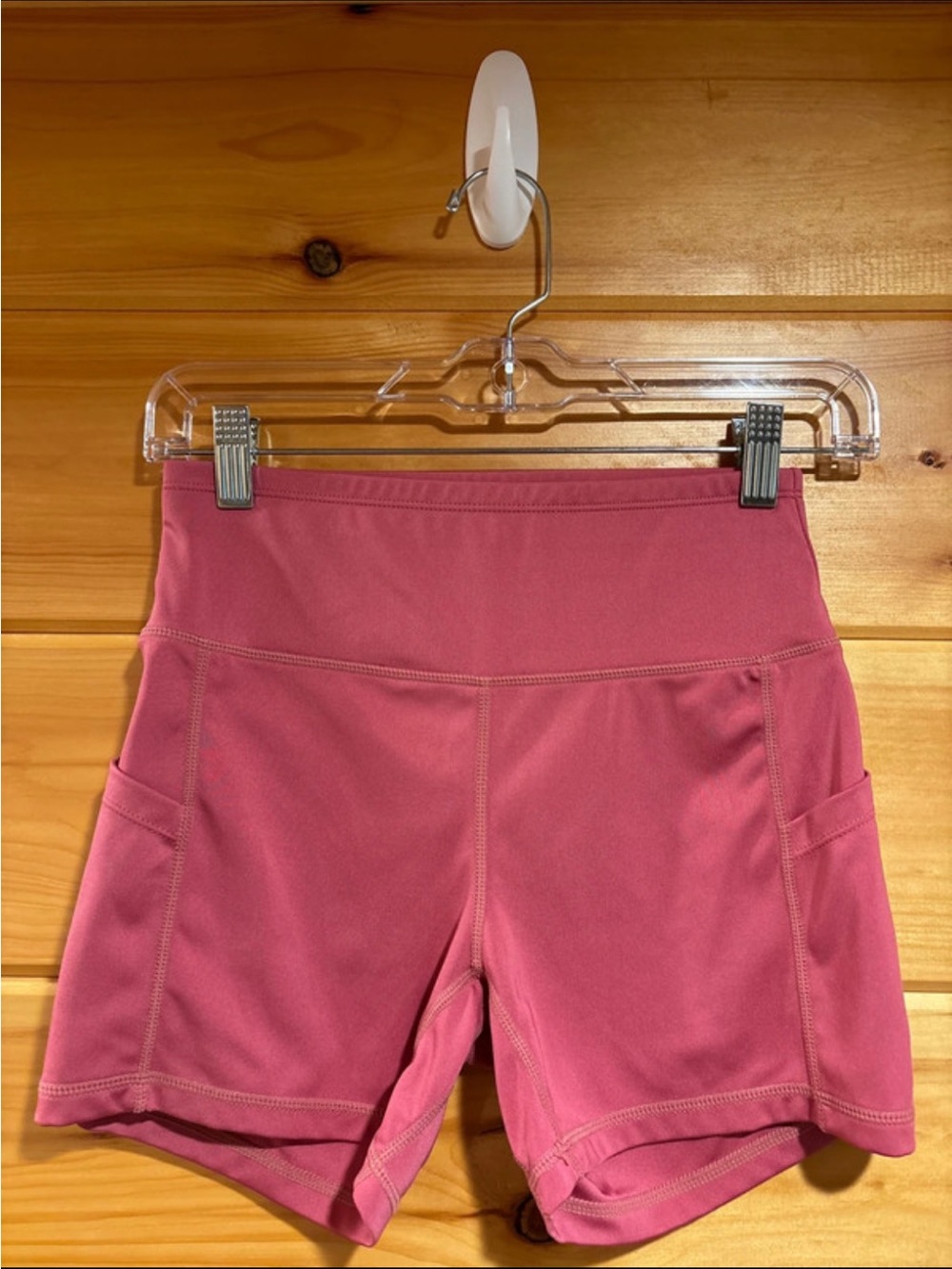 Sportswear High-Waist Pink Women’s Athletic Shorts